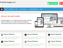 Tablet Screenshot of friendlysupply.com
